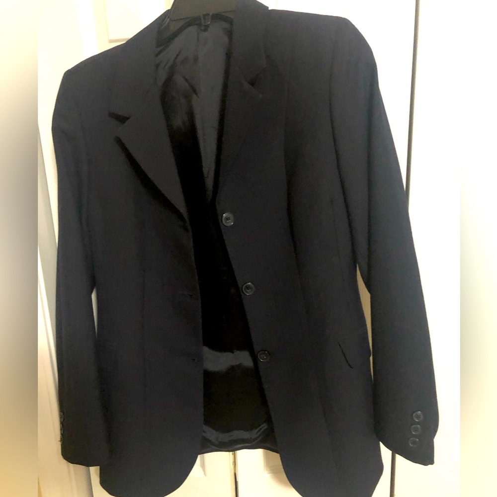 ovation navy blue 3-button show coat 12L